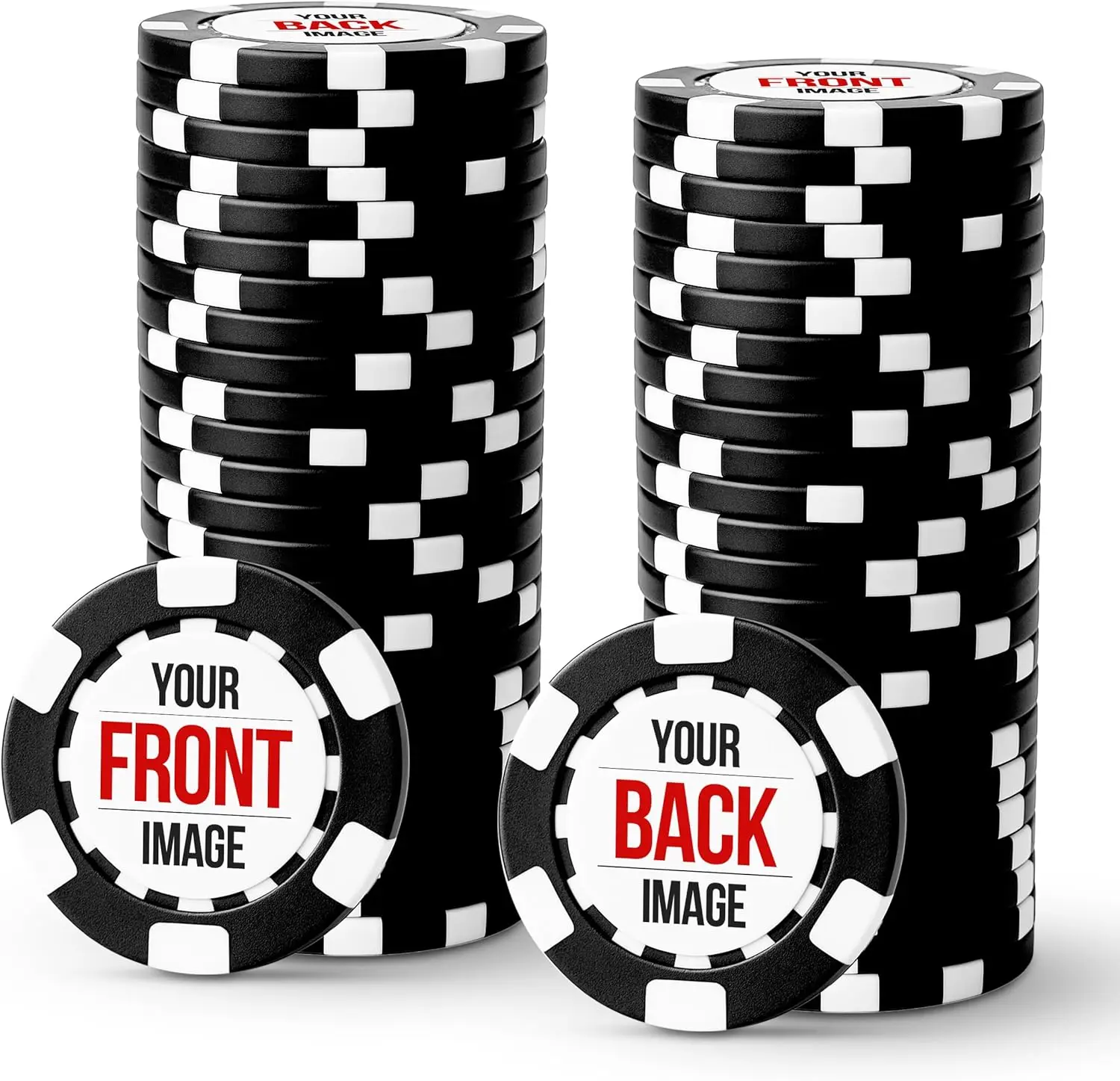 Custom Poker Chips Sets of 50-500 | Personalized Clay Chips with Logo | Casino Quality
Custom Poker Chips Sets of 50-500 | Personalized Clay Chips with Logo | Casino Quality