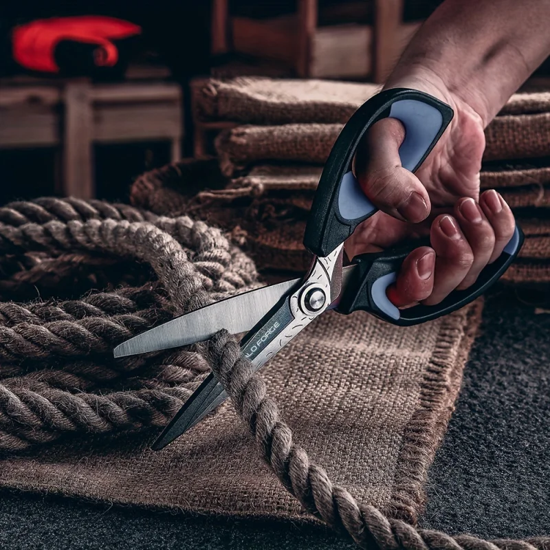 10" Heavy Duty Titanium Scissors - Industrial Sharp Rust Resistant Ergonomic Grip for Leather Rope Fabric Plastic Cutting
10" Heavy Duty Titanium Scissors - Industrial Sharp Rust Resistant Ergonomic Grip for Leather Rope Fabric Plastic Cutting