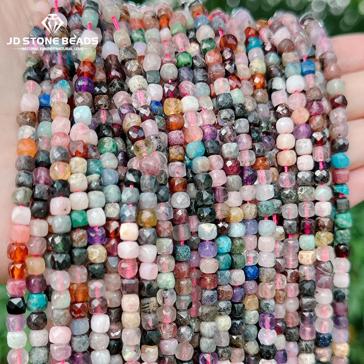 Natural Muticolor Quartz Faceted Square Bead 4*4mm Loose Spacer Crystal Bead for Jewelry Making DIY Bracelet Necklace Accessory
Natural Muticolor Quartz Faceted Square Bead 4*4mm Loose Spacer Crystal Bead for Jewelry Making DIY Bracelet Necklace Accessory