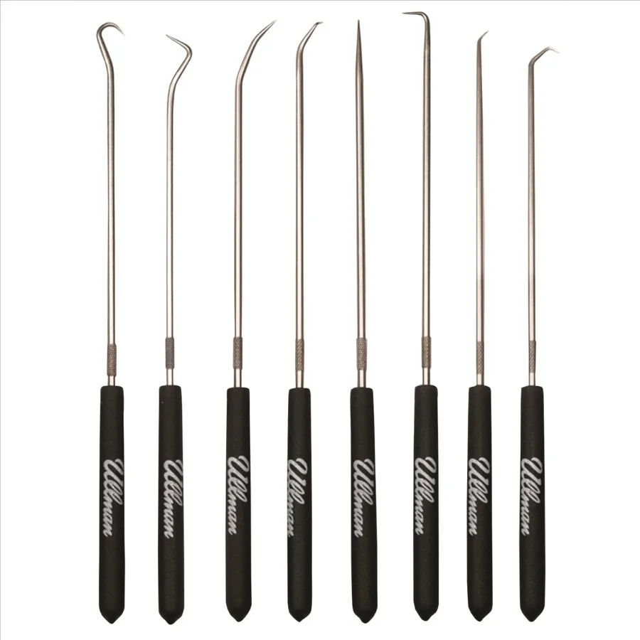 CHP8-L 8-Piece Hook and Pick Set, 9-3/4 in Long, Heavy-Duty Stainless Steel, Ergonomic Handles, Ideal for Automotive Repair, Me
CHP8-L 8-Piece Hook and Pick Set, 9-3/4 in Long, Heavy-Duty Stainless Steel, Ergonomic Handles, Ideal for Automotive Repair, Me