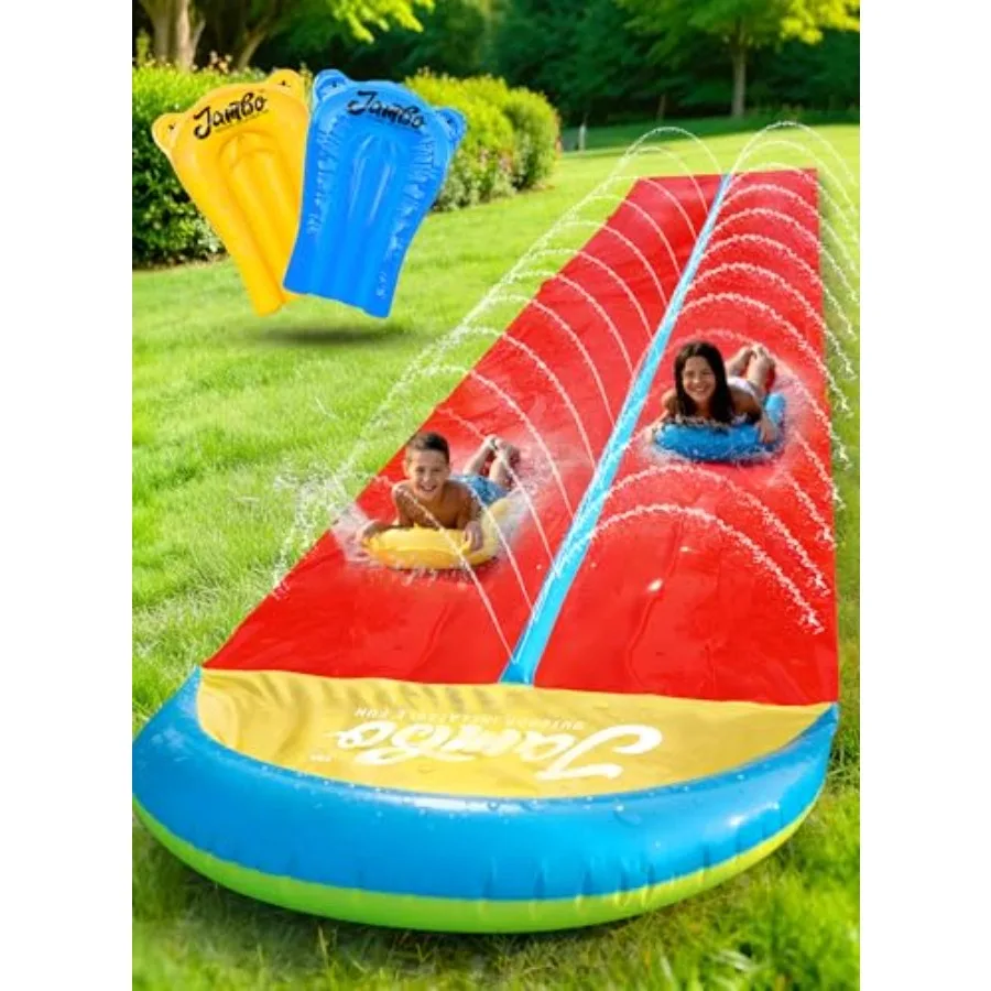 24Ft XL Slip Splash and Slide with 2 Bodyboards Heavy Duty Lawn Water Slide for Backyard Outdoor Summer Water Fun Sprinkler Wat
24Ft XL Slip Splash and Slide with 2 Bodyboards Heavy Duty Lawn Water Slide for Backyard Outdoor Summer Water Fun Sprinkler Wat