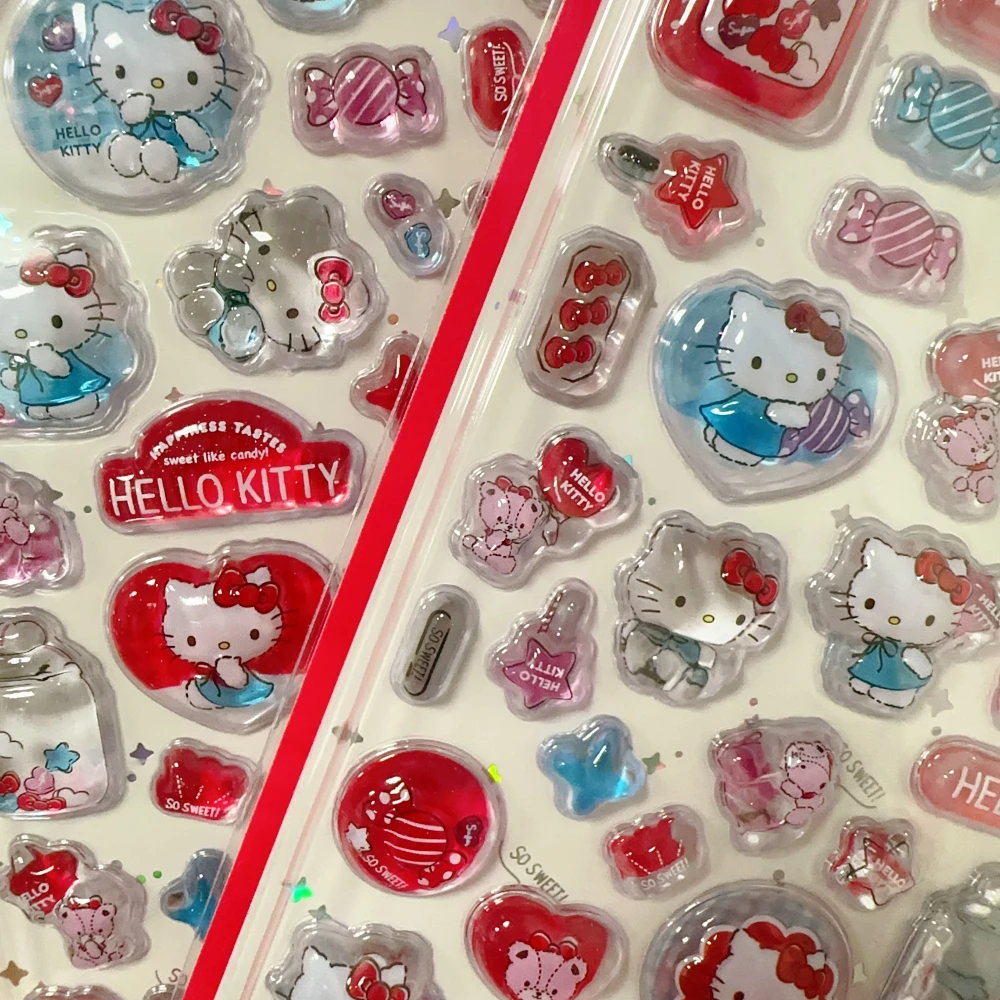 Kawaii Sanrio Hello Kitty 3D Crystal Stickers Cute Cartoon Jelly Sticker DIY Phone Case Relief Decorative Stickers Kids Toy Gift
Kawaii Sanrio Hello Kitty 3D Crystal Stickers Cute Cartoon Jelly Sticker DIY Phone Case Relief Decorative Stickers Kids Toy Gift