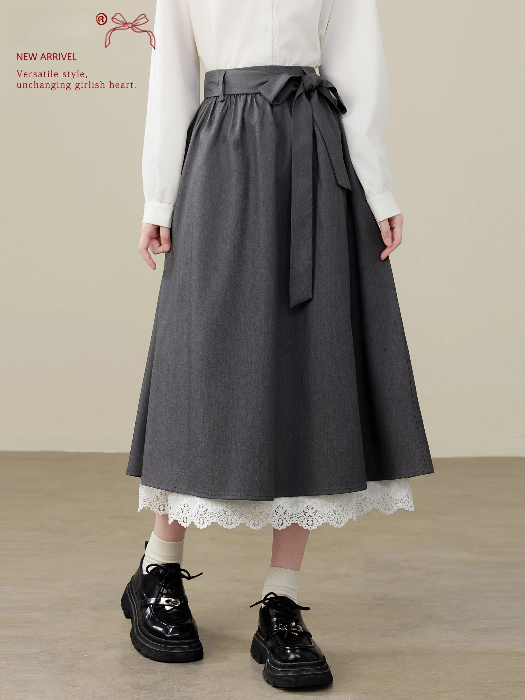 Юбка А-силуэта с высокой талией и кружевной отделкой, женская, осенне-зимняя, новая, стройнящая, длинная, от Lingjiu
Юбка А-силуэта с высокой талией и кружевной отделкой, женская, осенне-зимняя, новая, стройнящая, длинная, от Lingjiu