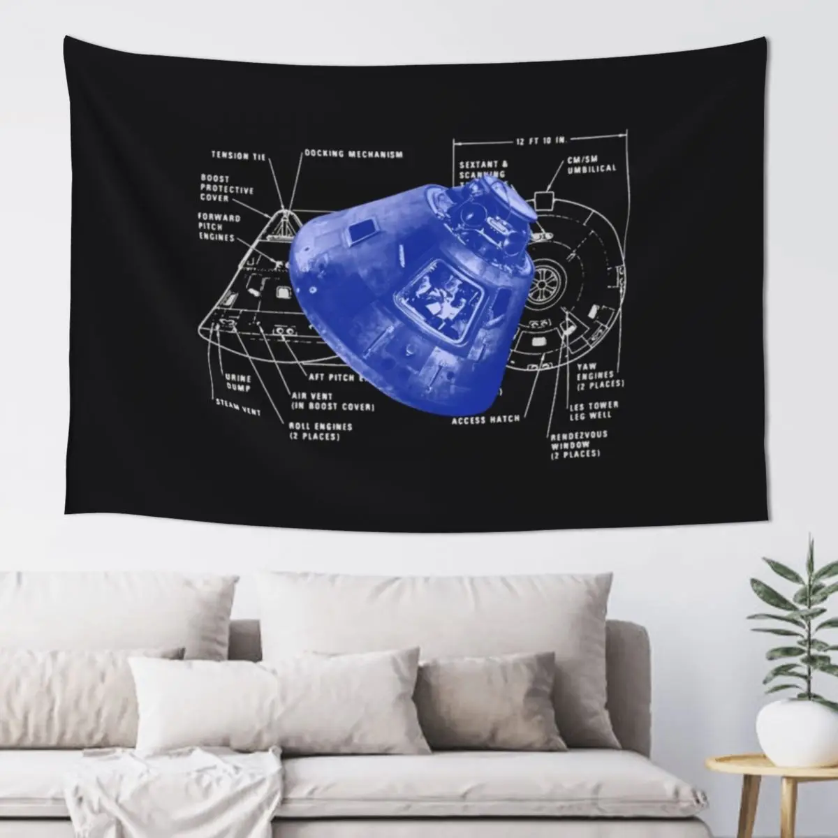 Apollo 11 Command Module Columbus Tapestry Wall Hanging Things To The Room Carpet On The Wall Wall Art Tapestry
Apollo 11 Command Module Columbus Tapestry Wall Hanging Things To The Room Carpet On The Wall Wall Art Tapestry