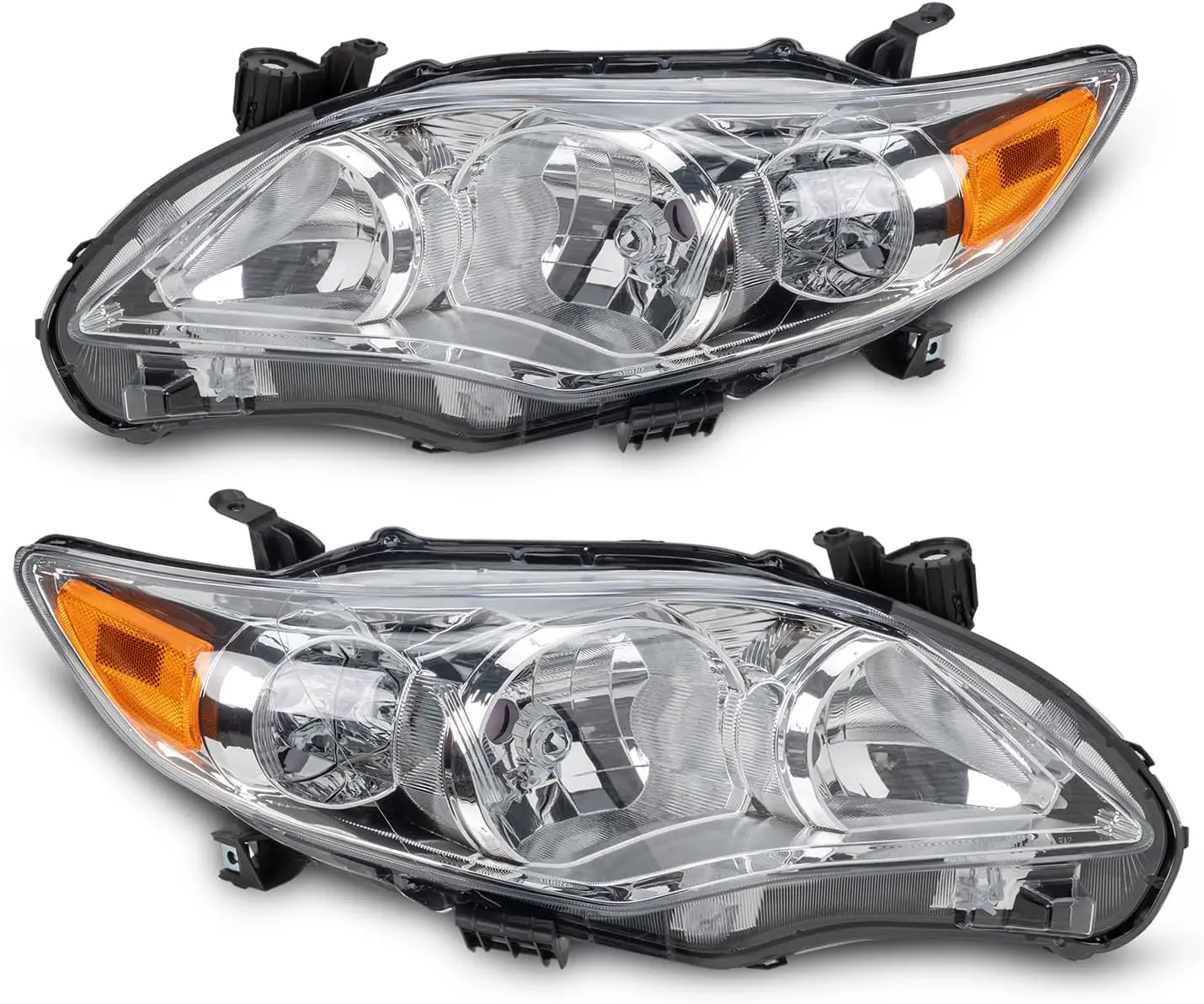 2pcs Set Headlight Assembly Headlamp Replacement for 2011 2012 2013 Toyota Corolla Chrome Housing Clear Lens Left and Right TO25
2pcs Set Headlight Assembly Headlamp Replacement for 2011 2012 2013 Toyota Corolla Chrome Housing Clear Lens Left and Right TO25