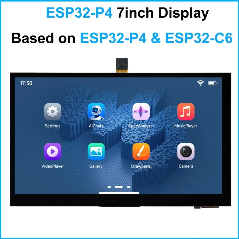 ESP32-P4 WIFI6 7inch Display Screen Development Board 1024×600 Pixel ESP32-C6 BLE5.0 32MB PSRAM Deepseek AI
ESP32-P4 WIFI6 7inch Display Screen Development Board 1024×600 Pixel ESP32-C6 BLE5.0 32MB PSRAM Deepseek AI