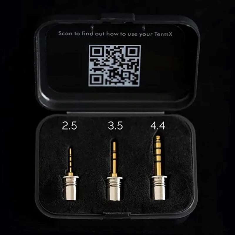 Effect Audio TermX Earphones Plug 2.5mm / 3.5mm / 4.4mm / Type-C Android / Lightning IOS Flagship IEMs Cable Adapter
Effect Audio TermX Earphones Plug 2.5mm / 3.5mm / 4.4mm / Type-C Android / Lightning IOS Flagship IEMs Cable Adapter