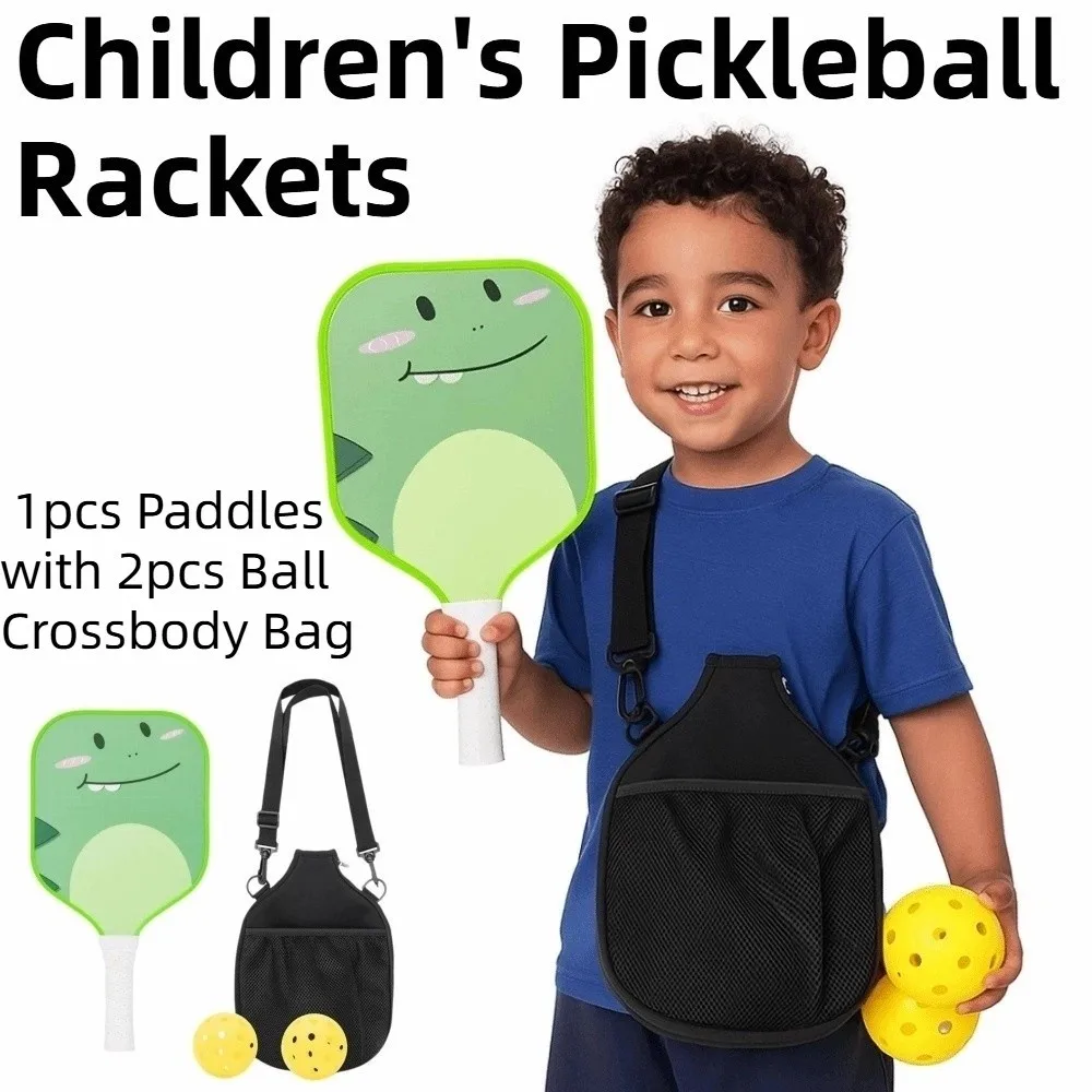 Cartoon Children's Pickleball Set Lightweight Durable Kid's Pickleball Set Ribbed Handle Glass Fiber
Cartoon Children's Pickleball Set Lightweight Durable Kid's Pickleball Set Ribbed Handle Glass Fiber