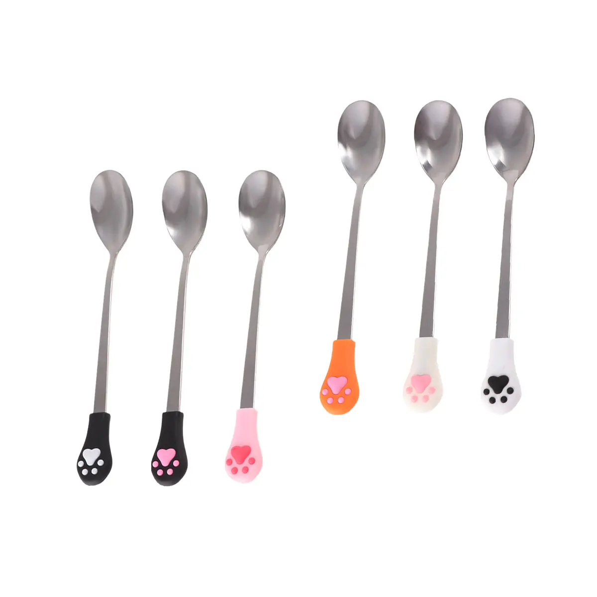 6 Pcs Claw Coffee Spoons Stainless Steel Silicone Stainless Steel Sugar Spoons Head Easy Clean Spoon Gift Ideas
6 Pcs Claw Coffee Spoons Stainless Steel Silicone Stainless Steel Sugar Spoons Head Easy Clean Spoon Gift Ideas