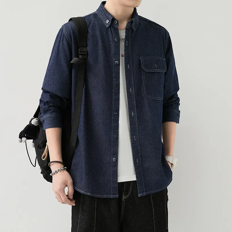 Long Sleeve Shirts Men Korean Fashion Autumn Winter Men Streetwear Casual Shirts Work Shirt Wild Loose Street Personality
Long Sleeve Shirts Men Korean Fashion Autumn Winter Men Streetwear Casual Shirts Work Shirt Wild Loose Street Personality