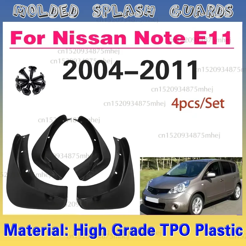 For Nissan Note 2005 06 07 08 09 10 11 E11 Splash Guards MudFlaps Front Rear Mudguards Fender Car Exterior Accessories Mud Flaps
For Nissan Note 2005 06 07 08 09 10 11 E11 Splash Guards MudFlaps Front Rear Mudguards Fender Car Exterior Accessories Mud Flaps