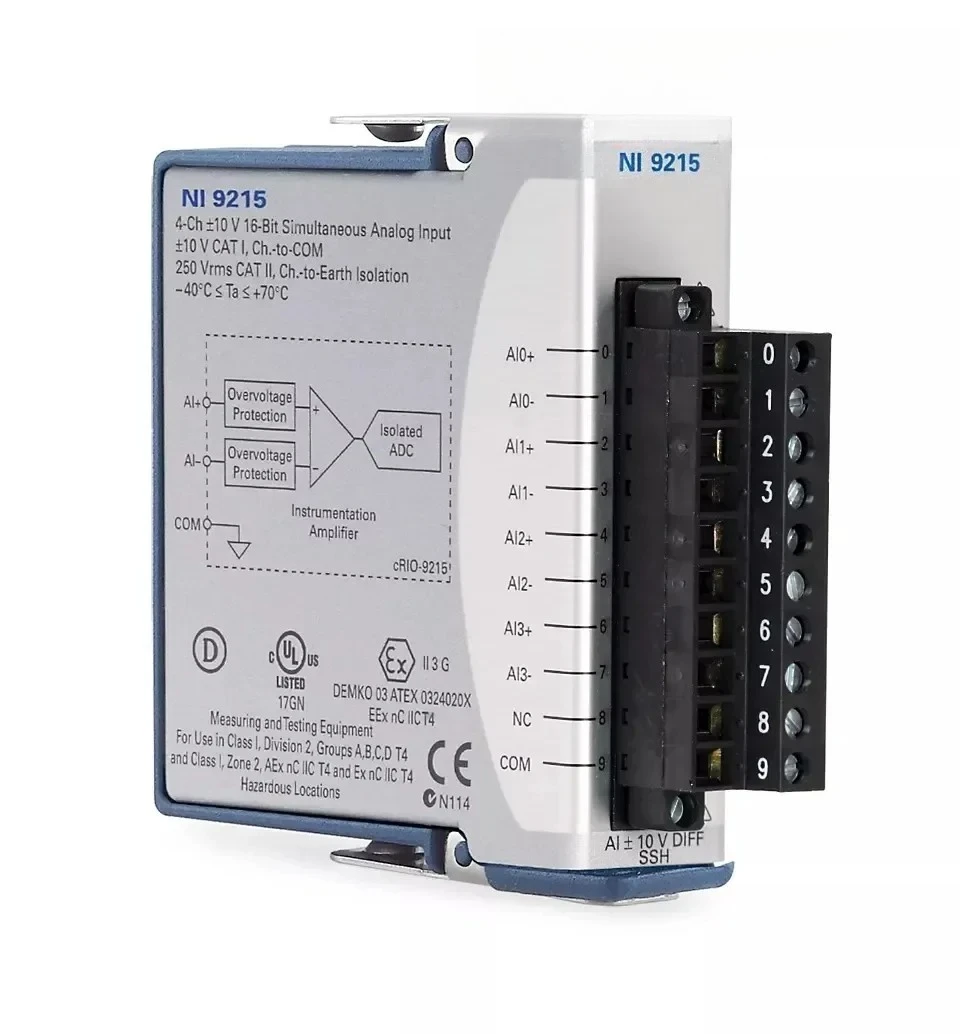 New American NI 9215 Voltage Input Module BNC Port 779138-01 Bolt Terminal Port 779011-
New American NI 9215 Voltage Input Module BNC Port 779138-01 Bolt Terminal Port 779011-