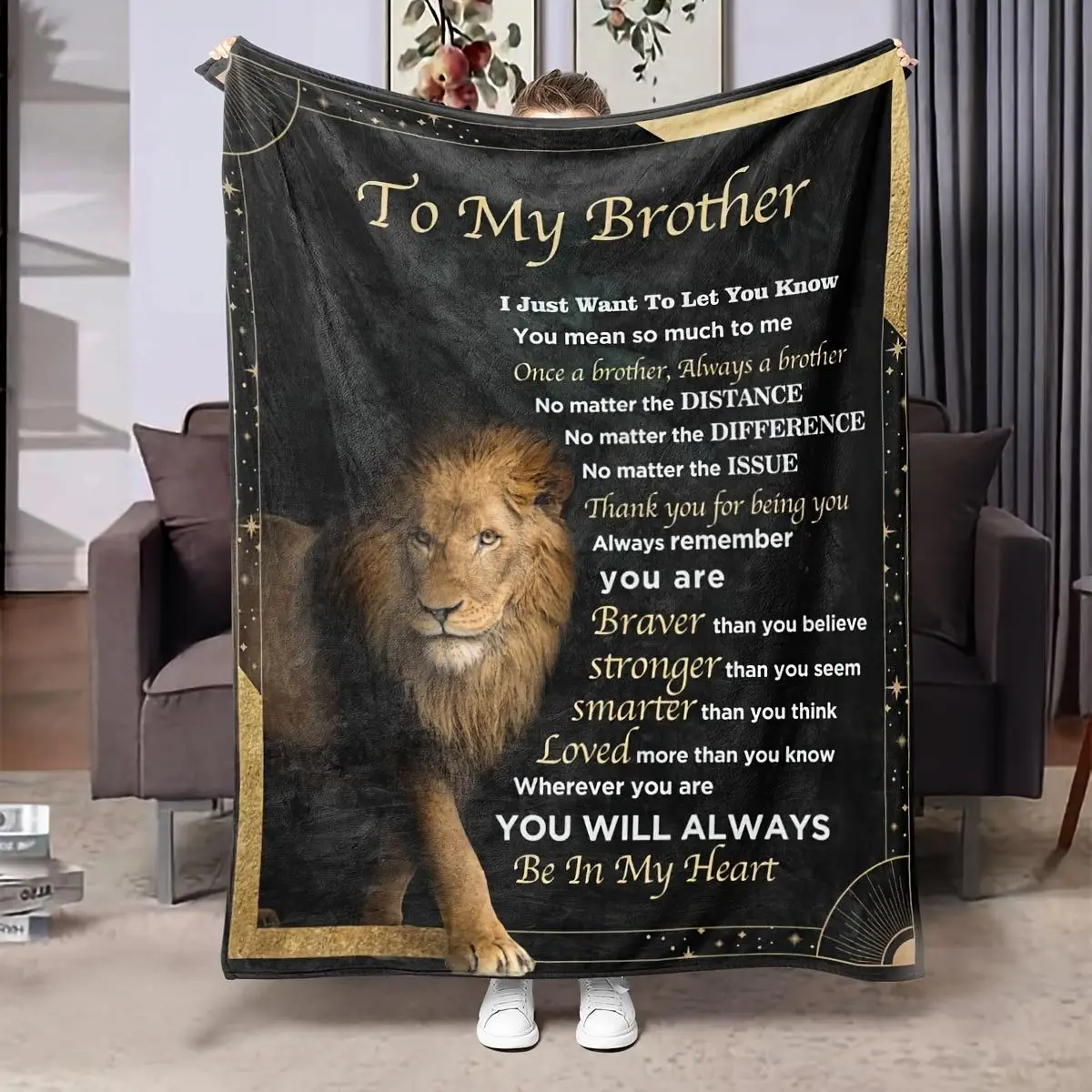 Comfortable Lion Print Envelope Blanket Soft Warm Sofa Office Bed and Travel All Year Round Warm Plush Blanket
Comfortable Lion Print Envelope Blanket Soft Warm Sofa Office Bed and Travel All Year Round Warm Plush Blanket