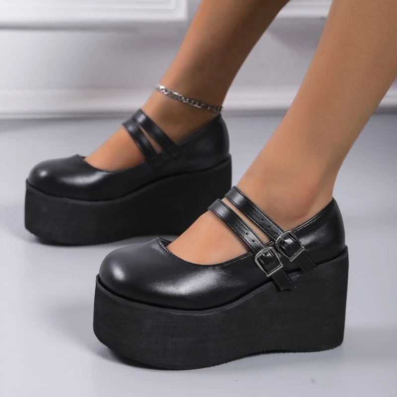 Brand New Female Lolita Cute Mary Janes Pumps Platform Wedges High Heels women's Pumps Sweet Gothic Punk Shoes Woman
Brand New Female Lolita Cute Mary Janes Pumps Platform Wedges High Heels women's Pumps Sweet Gothic Punk Shoes Woman