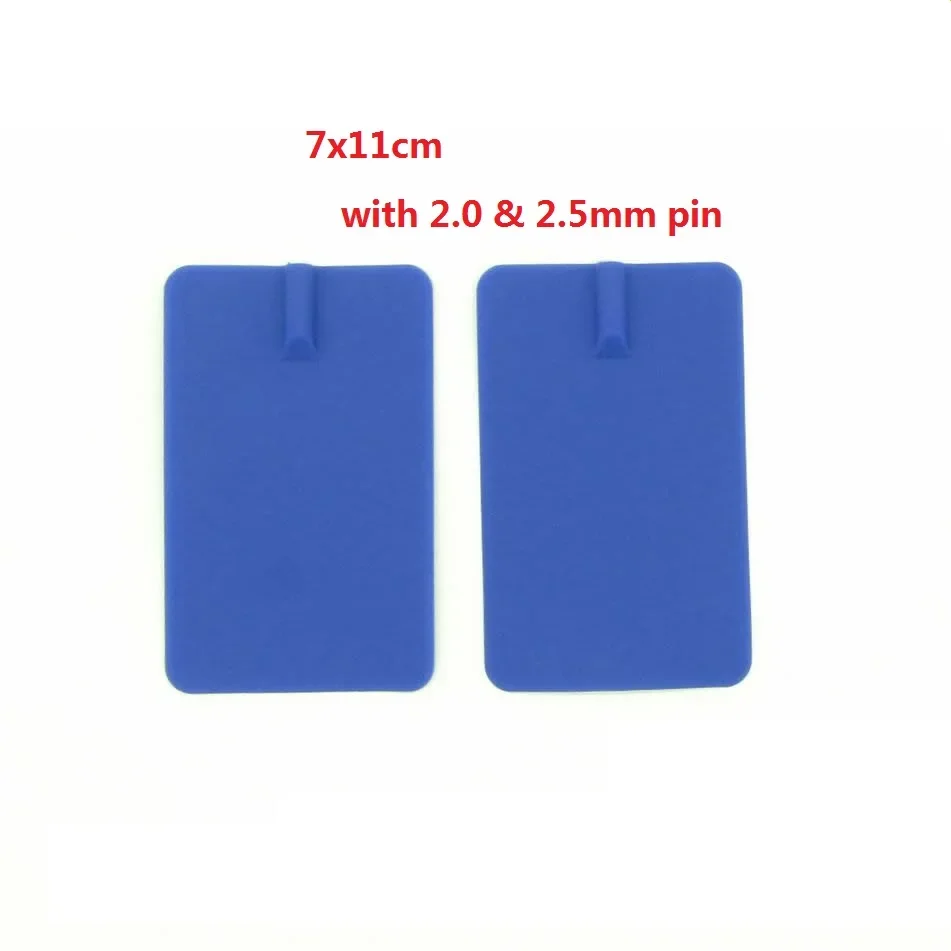 Blue reusable rectangular electrode pad non-gel carbon rubber electrodes, used for EMS and dozens of micro currents
Blue reusable rectangular electrode pad non-gel carbon rubber electrodes, used for EMS and dozens of micro currents