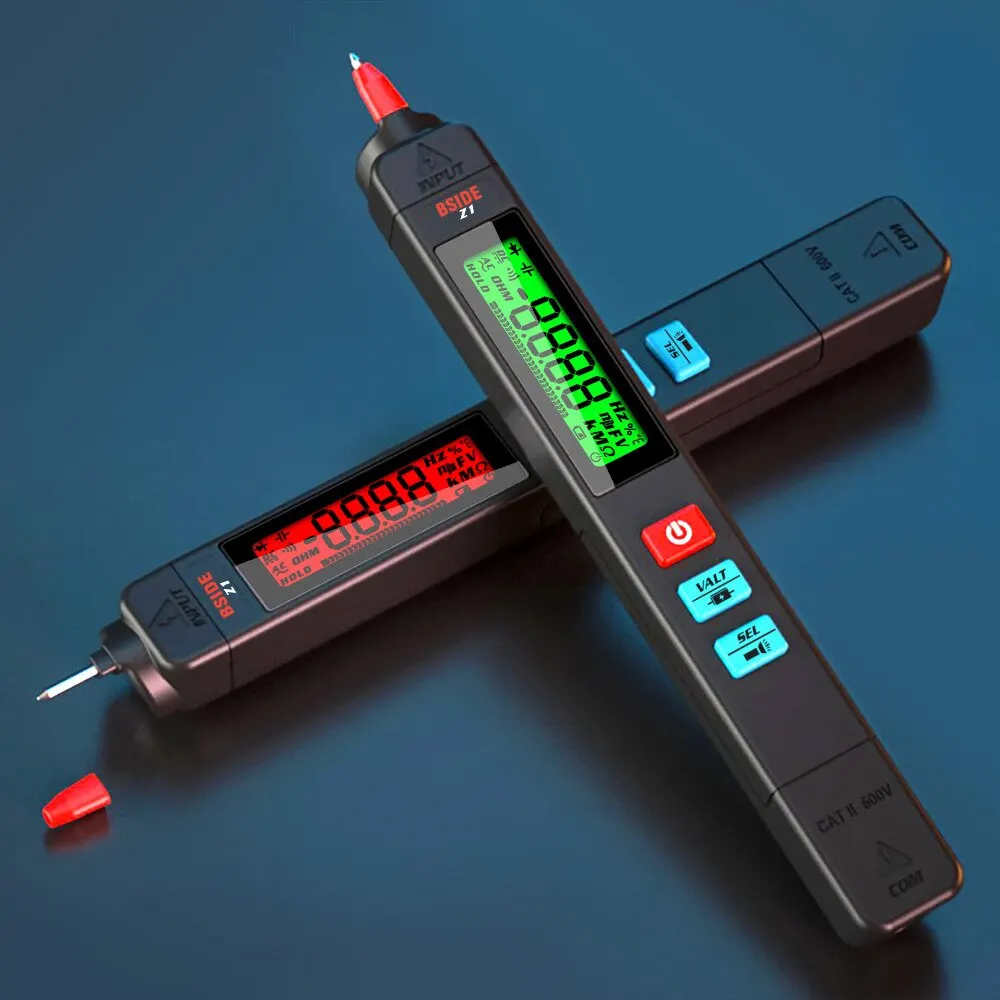 BSIDE Multimeter Digital Tester Smart Pen Type Voltage Detector DC AC Ohm NCV Hz Continuity Meter
BSIDE Multimeter Digital Tester Smart Pen Type Voltage Detector DC AC Ohm NCV Hz Continuity Meter