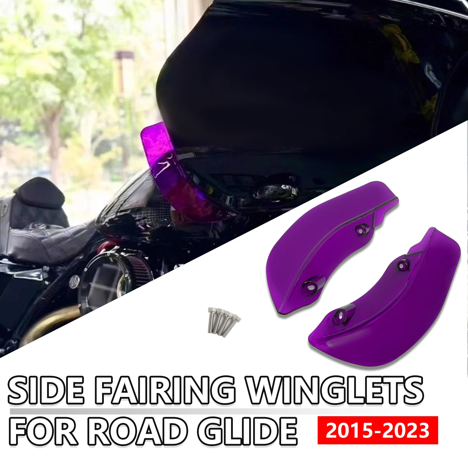 For Harley Road Glide FLTRX FLTRXS FLTRUSE 2015-2023 Motorcycle Accessories Colors PC Fairing Side Wide Wing Air Deflectors
For Harley Road Glide FLTRX FLTRXS FLTRUSE 2015-2023 Motorcycle Accessories Colors PC Fairing Side Wide Wing Air Deflectors