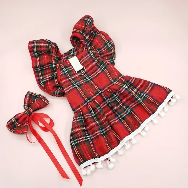 Christmas Supplies Checker Clothes For Small Dog Christmas Dog Dresses Cosplay Autumn Winter Dog Clothing Skirt Pet Clothing
Christmas Supplies Checker Clothes For Small Dog Christmas Dog Dresses Cosplay Autumn Winter Dog Clothing Skirt Pet Clothing