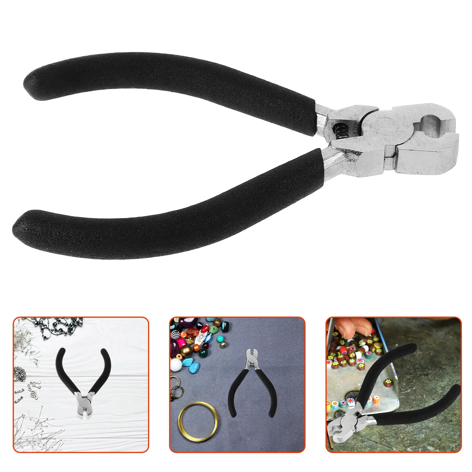 Jewelry Pliers Black Plastic Grip High Carbon Steel Multifunctional Locking Mechanism Comfortable Handle DIY Jewelry Repair
Jewelry Pliers Black Plastic Grip High Carbon Steel Multifunctional Locking Mechanism Comfortable Handle DIY Jewelry Repair