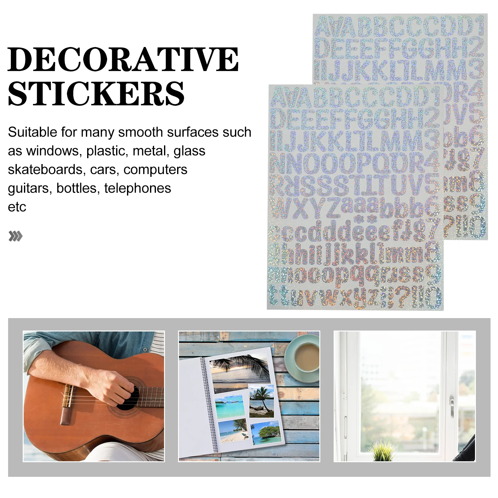 Shiny Self Adhesive Alphabet Letter Stickers Waterproof Creative Design Sheets for Craft Names Words Numbers 
Shiny Self Adhesive Alphabet Letter Stickers Waterproof Creative Design Sheets for Craft Names Words Numbers
