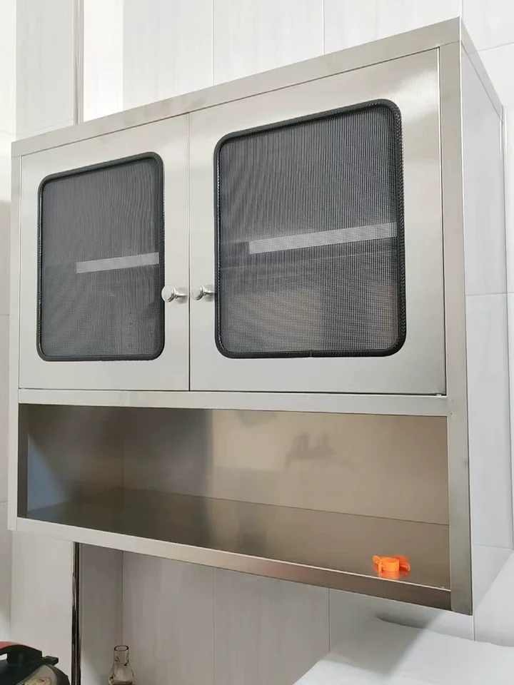 Hanging 304 Stainless Steel Kitchen Cabinet Anti Corrosion Wall Mounted Storage Shelf
Hanging 304 Stainless Steel Kitchen Cabinet Anti Corrosion Wall Mounted Storage Shelf