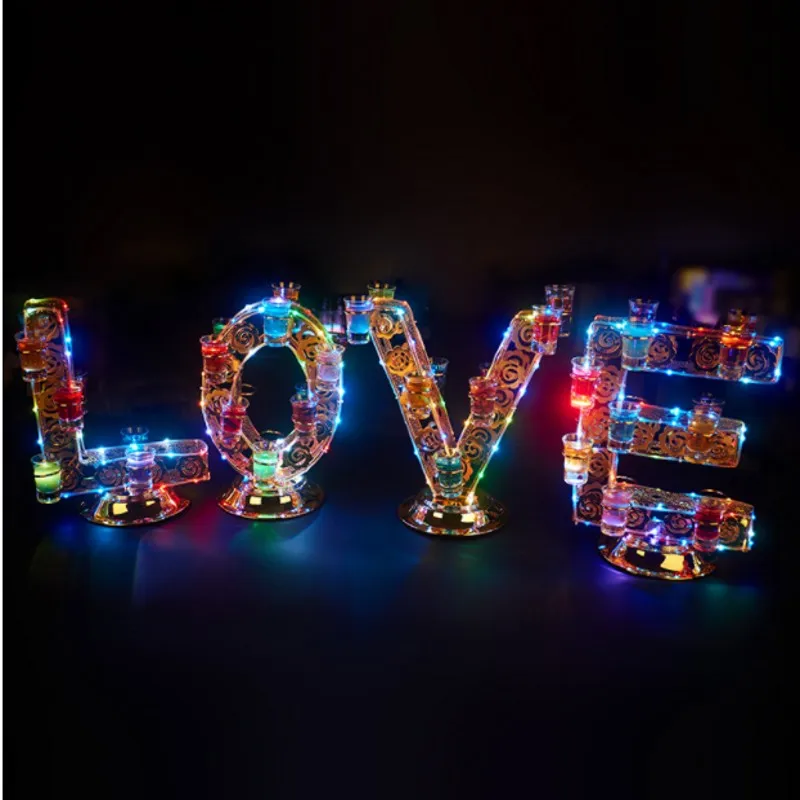 Love shaped Light Up LED Rechargeable Cocktail Cup holder Red Wine Shot Glass Drinking Cups Rack For Club Bar Party Decorations
Love shaped Light Up LED Rechargeable Cocktail Cup holder Red Wine Shot Glass Drinking Cups Rack For Club Bar Party Decorations