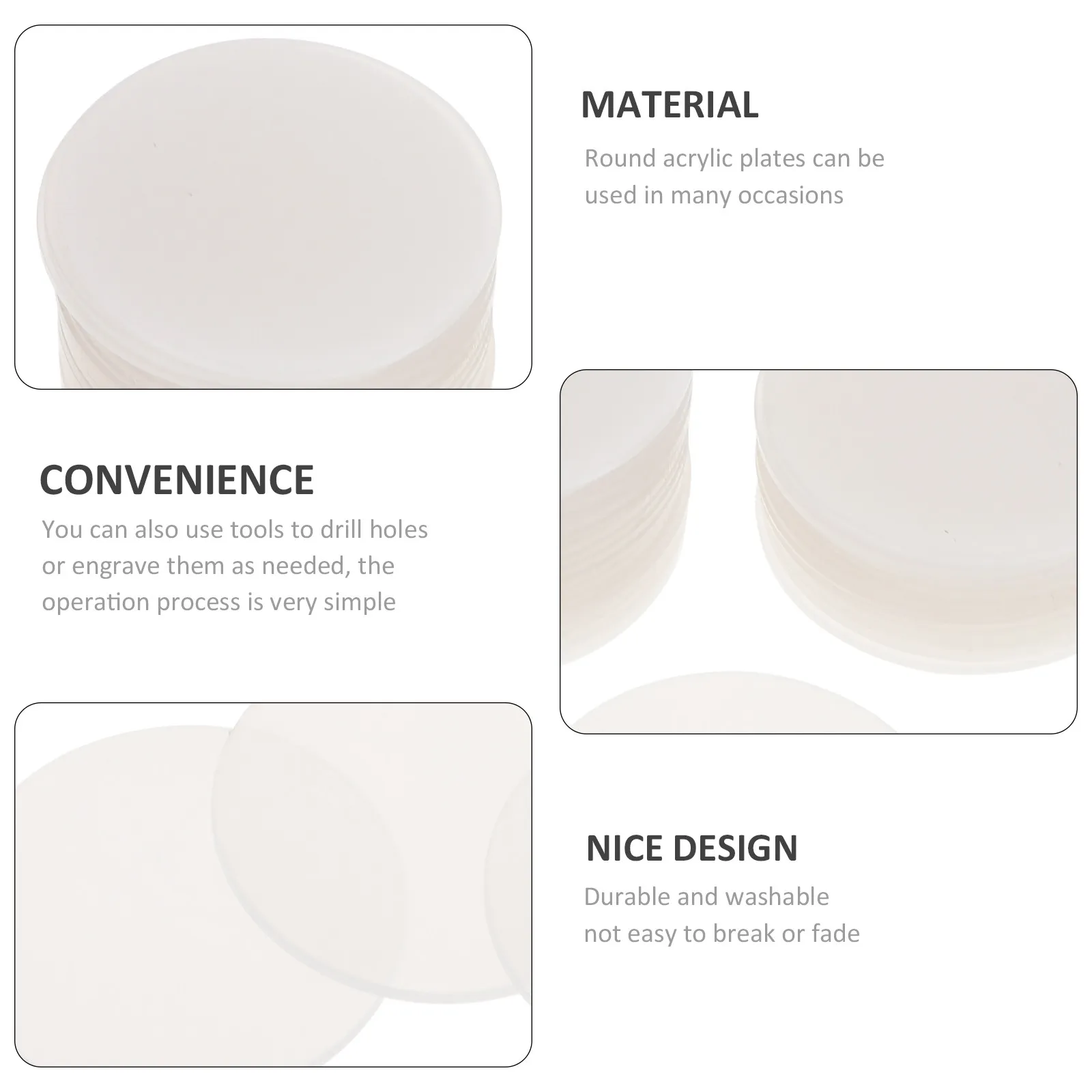 30Pcs Drawing Acrylic Discs Clear Versatile Rounds for Creative DIY Paintings Decorative Crafts Easy Wash Reusable Boards
30Pcs Drawing Acrylic Discs Clear Versatile Rounds for Creative DIY Paintings Decorative Crafts Easy Wash Reusable Boards