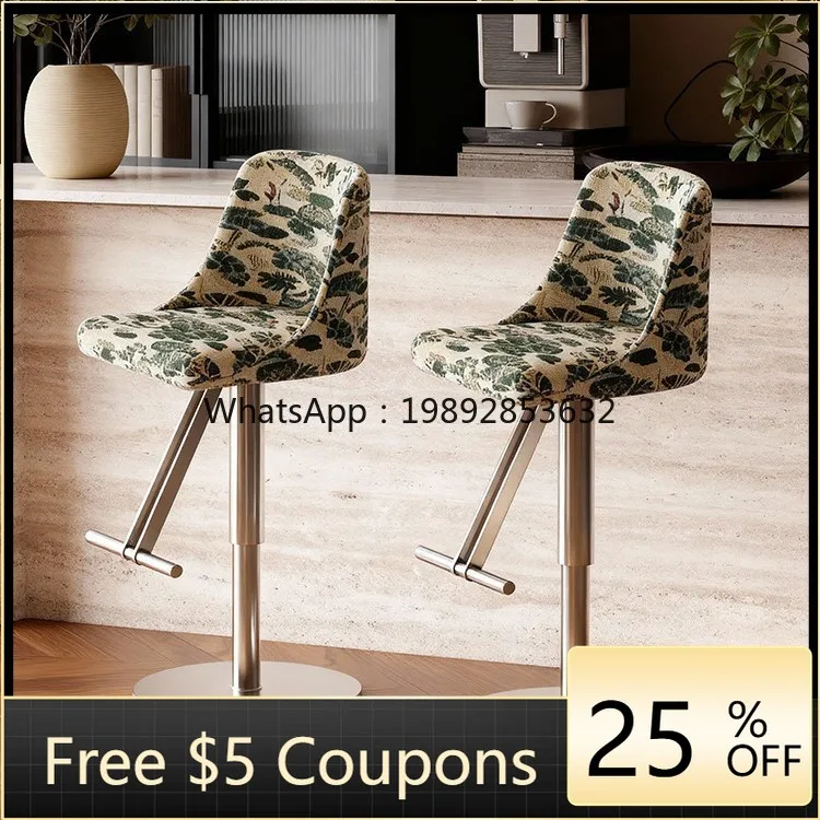 LYY Italian Minimalist Bar Stool for Home Dining Room, Adjustable Stainless Steel Bar Chair for Bar and Restaurant
LYY Italian Minimalist Bar Stool for Home Dining Room, Adjustable Stainless Steel Bar Chair for Bar and Restaurant