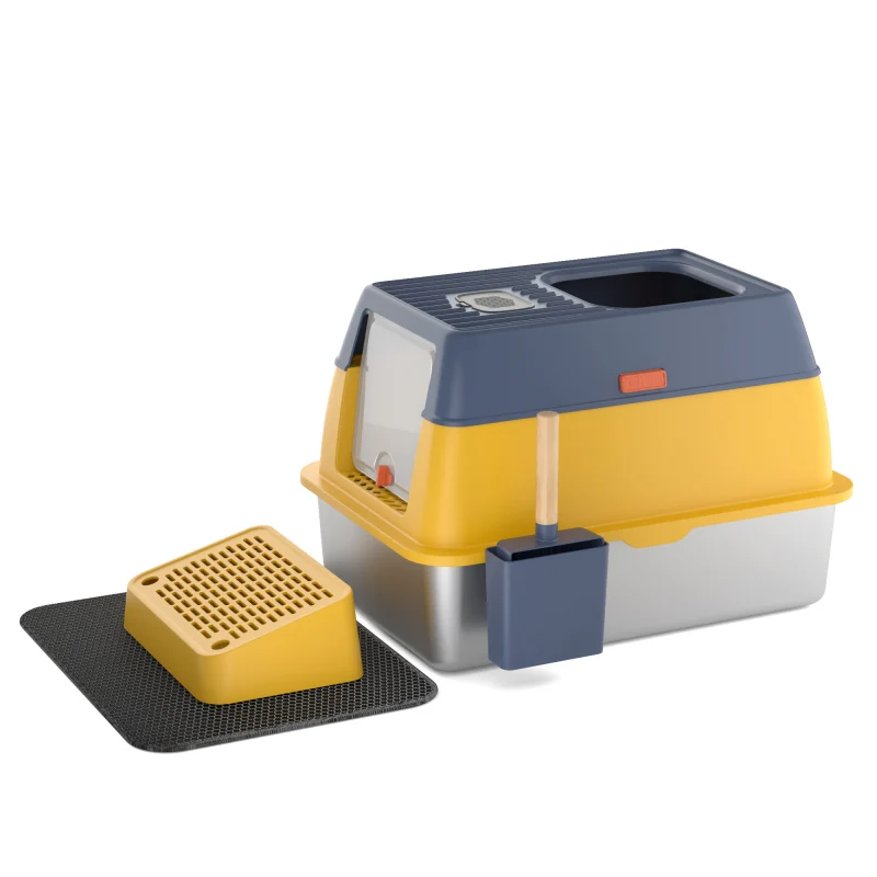 Smart Cat Litter Toilet Box Indoor Cat Litter Tray With Scoop Eco-friendly Plastic Cat Litter Box
Smart Cat Litter Toilet Box Indoor Cat Litter Tray With Scoop Eco-friendly Plastic Cat Litter Box