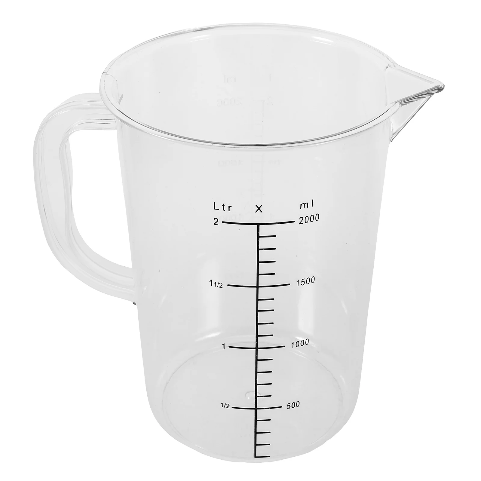 Large Capacity Cup 2000ml Plastic Portable Measuring Coffee Milk Jug Kitchen Tools Portable Scale Handle
Large Capacity Cup 2000ml Plastic Portable Measuring Coffee Milk Jug Kitchen Tools Portable Scale Handle
