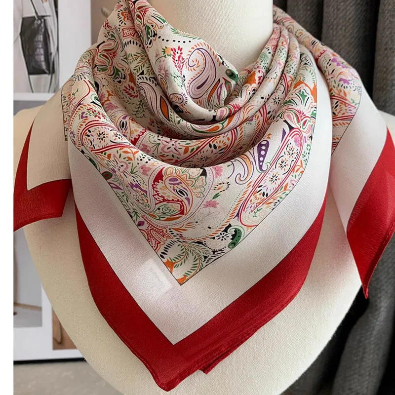 Fashion Print 100% Silk Ring Scarf Wraps Breathable Womens Square Silk Neck Head Hair Hat Scarves 65x65CM
Fashion Print 100% Silk Ring Scarf Wraps Breathable Womens Square Silk Neck Head Hair Hat Scarves 65x65CM