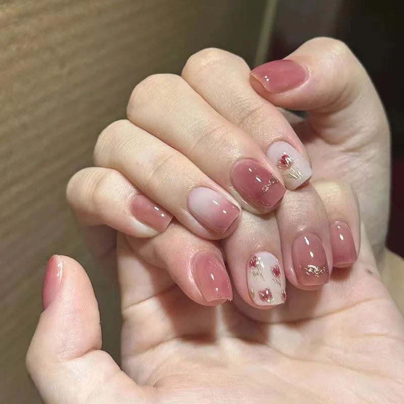 10 Pieces Spring and Summer Sweet Romantic Handmade Press On Nails Red and White Rose Gradient False Nails Bride Bridesmaid
10 Pieces Spring and Summer Sweet Romantic Handmade Press On Nails Red and White Rose Gradient False Nails Bride Bridesmaid
