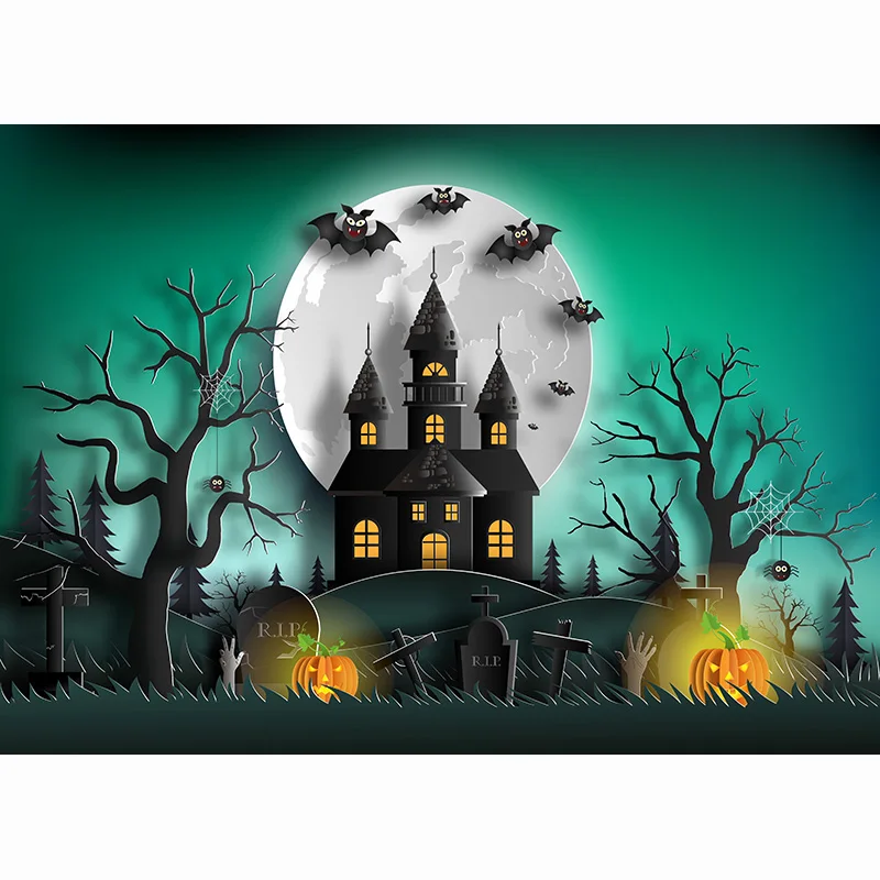 Halloween Backdrops for Photography Cemetery Graveyard Horror Night Shining Pale Moon Kids Adults Background WSJ-01
Halloween Backdrops for Photography Cemetery Graveyard Horror Night Shining Pale Moon Kids Adults Background WSJ-01
