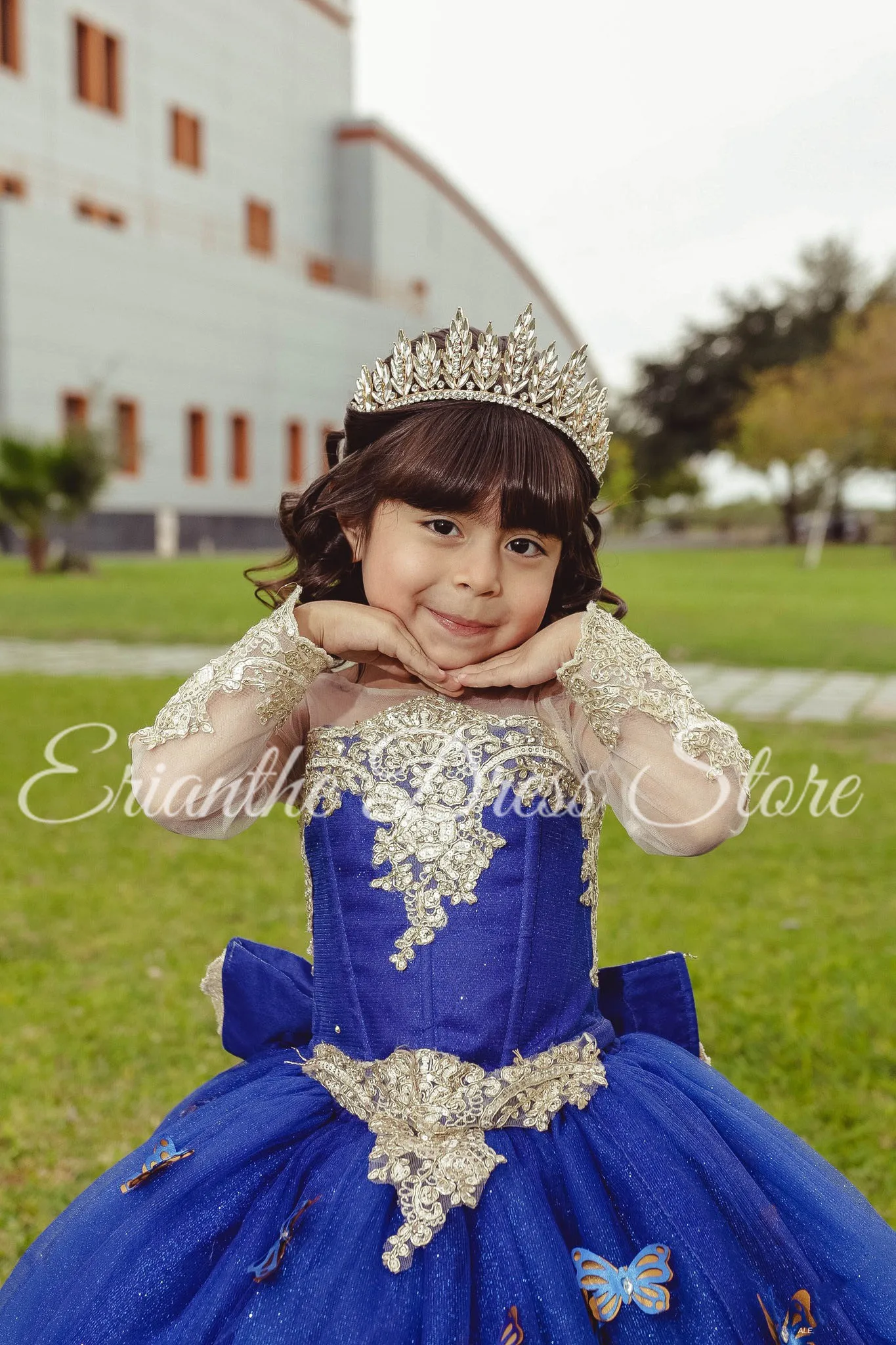 3D Butterfly Royal Blue Flower Girl Dress For Wedding AppliqueTulle Puffy Kids Birthday Party First Communion Gowns Customized
3D Butterfly Royal Blue Flower Girl Dress For Wedding AppliqueTulle Puffy Kids Birthday Party First Communion Gowns Customized