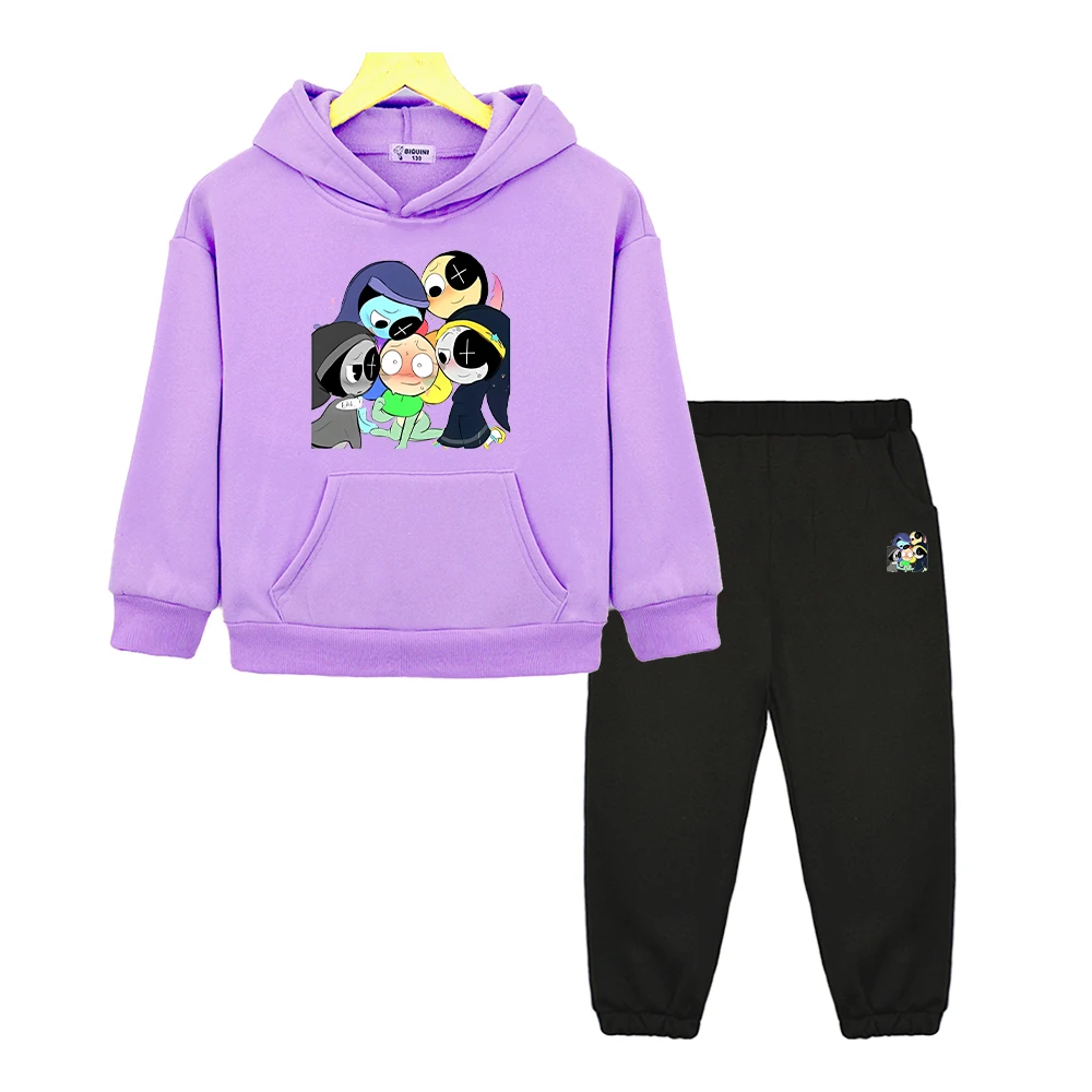 Dandys World anime hoodie Fleece sweatshirt Cartoon jacket boy girls Sports Hooded Sets 2pcs pullover+Pant kids boutique clothes
Dandys World anime hoodie Fleece sweatshirt Cartoon jacket boy girls Sports Hooded Sets 2pcs pullover+Pant kids boutique clothes