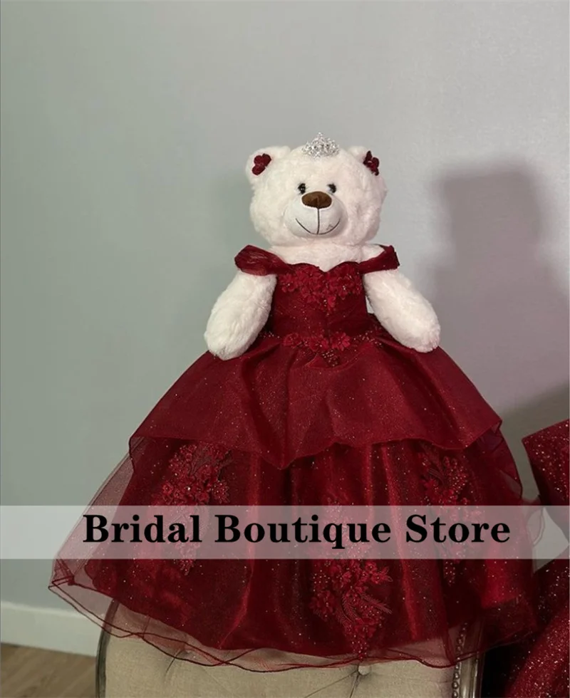 Special Link For Sparkly Burgundy Quinceanera Teddy Bear Dress Lace Flowers Appliques Beads Ball Gown
Special Link For Sparkly Burgundy Quinceanera Teddy Bear Dress Lace Flowers Appliques Beads Ball Gown