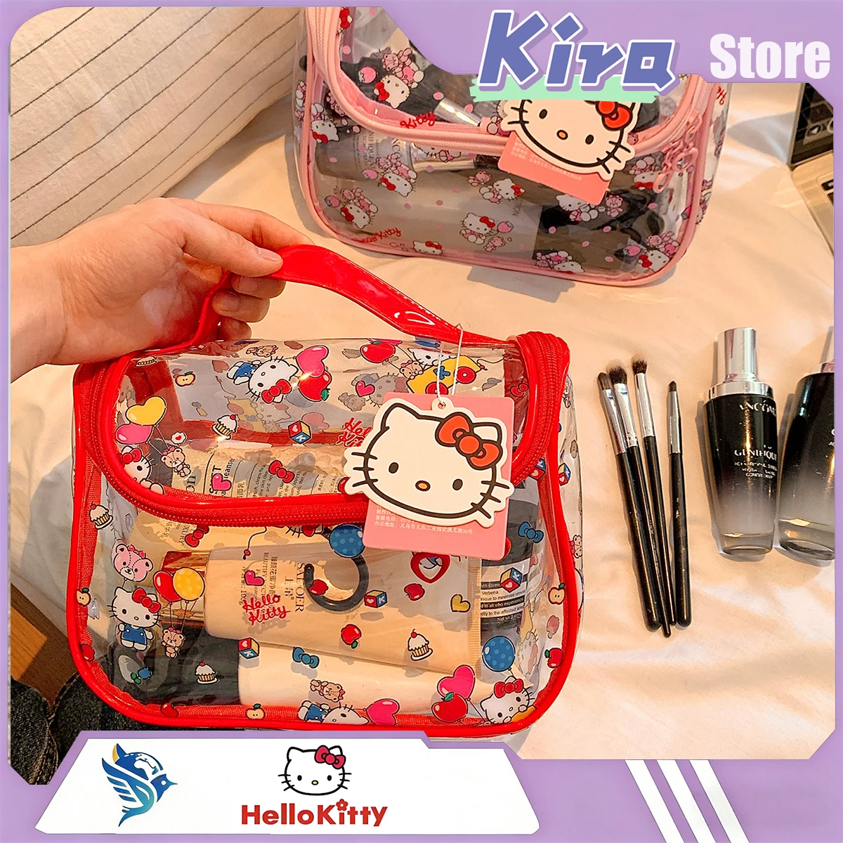 HELLO KITTY Cute Makeup Bag Portable Large-Capacity Bag For Girls Travel Bag Cosmetic Products Storage Waterproof Toiletry Bag
HELLO KITTY Cute Makeup Bag Portable Large-Capacity Bag For Girls Travel Bag Cosmetic Products Storage Waterproof Toiletry Bag