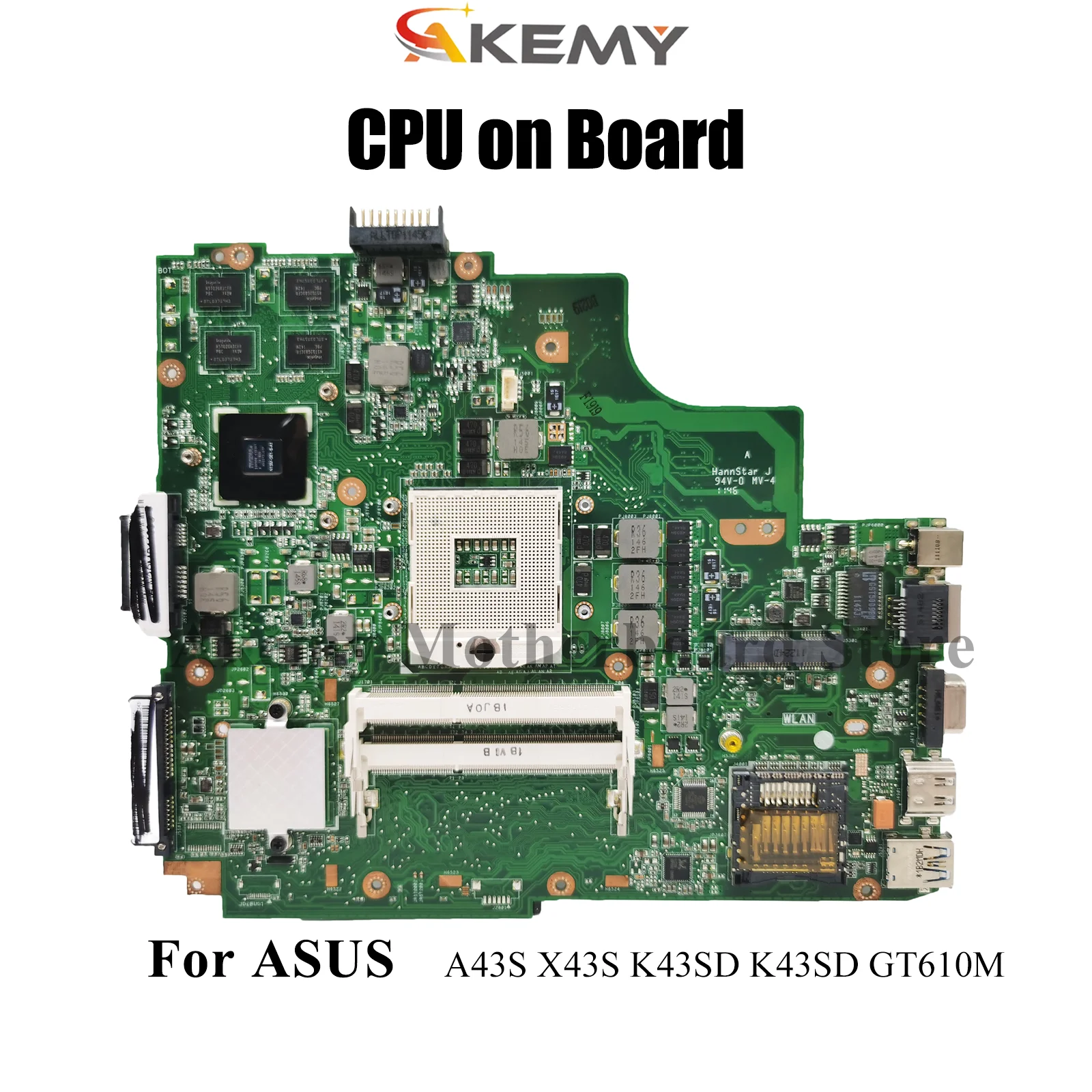 K43SD Laptop Motherboard For ASUS A43S K43SJ X43S K43SM K43S K43SD K43SV Notebook Mainboard With CPU tests OK fast shipping stk
K43SD Laptop Motherboard For ASUS A43S K43SJ X43S K43SM K43S K43SD K43SV Notebook Mainboard With CPU tests OK fast shipping stk