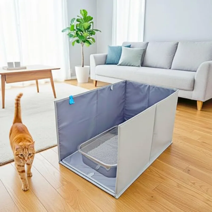 Extra Large Cat Litter Box Enclosure, Open Top High Sided Splash Guard, Water Resistance Shield for Cat Litter Boxes
Extra Large Cat Litter Box Enclosure, Open Top High Sided Splash Guard, Water Resistance Shield for Cat Litter Boxes