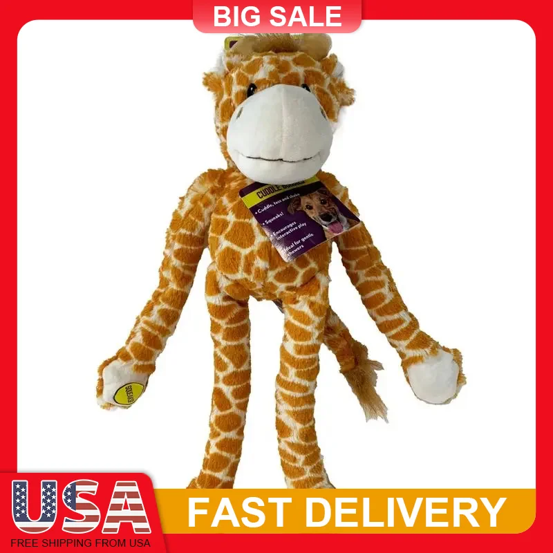 Swinging Safari Giraffe Plush Dog Toy Long Arms Legs Multiple Squeakers Soft Chewable Pet Puppy Plaything for Medium Large Dogs
Swinging Safari Giraffe Plush Dog Toy Long Arms Legs Multiple Squeakers Soft Chewable Pet Puppy Plaything for Medium Large Dogs