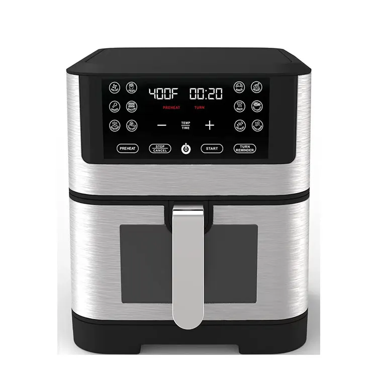Stainless Steel Case Actual 6 Liter Touch Digital Control Deep Air Fryer
Stainless Steel Case Actual 6 Liter Touch Digital Control Deep Air Fryer