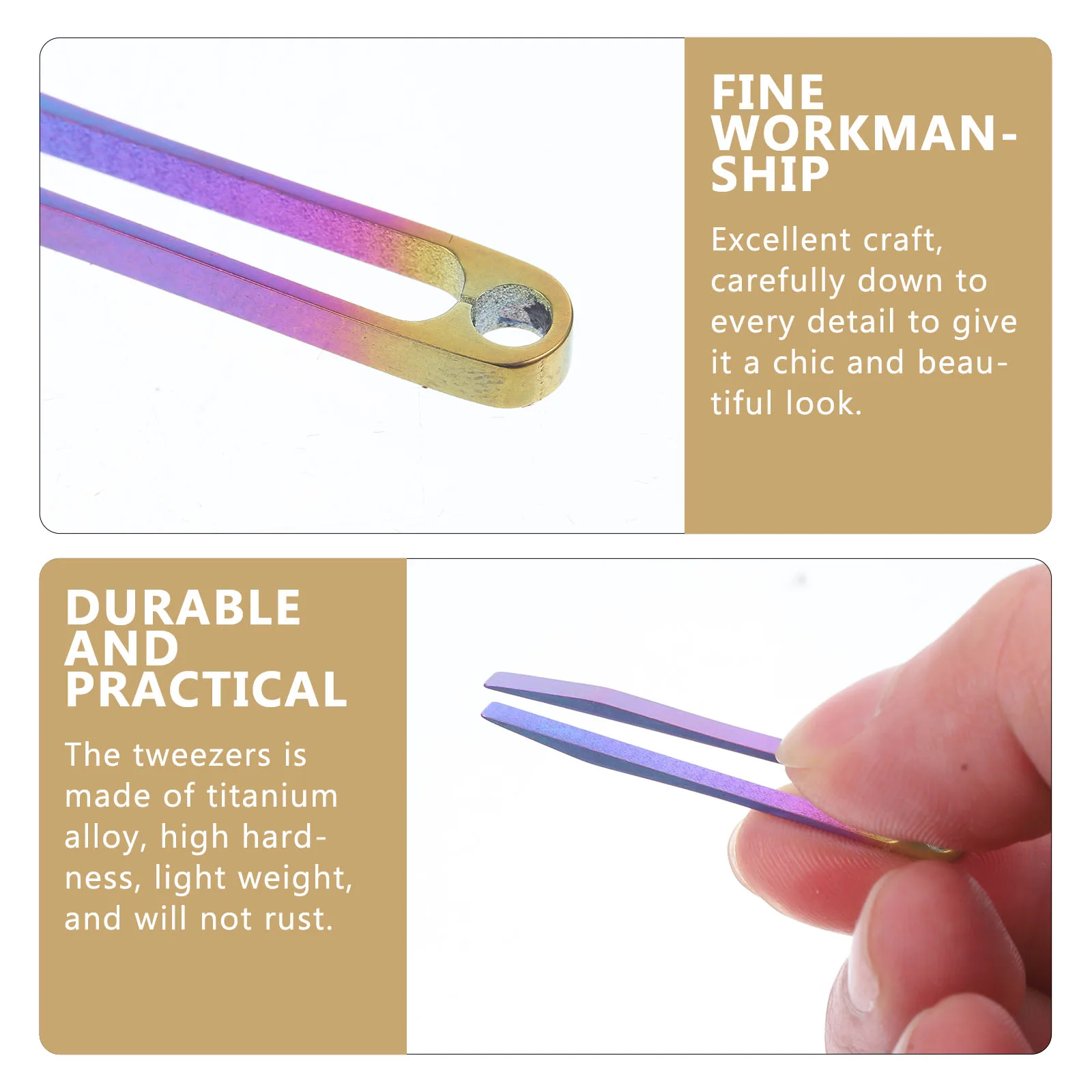 Titanium Alloy Mini Tweezers Hair Removal Travel Camping Outdoor Portable Non Rust Super Elastic Precision Tool
Titanium Alloy Mini Tweezers Hair Removal Travel Camping Outdoor Portable Non Rust Super Elastic Precision Tool