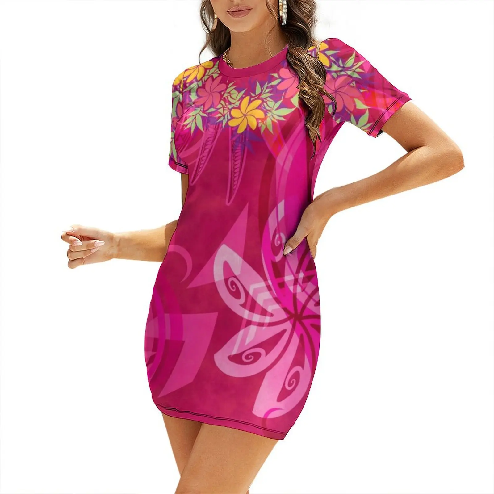 Hawaiian - Samoan - Polynesian Lei Please Pink Tribal Short Sleeved Dress Dress women wedding dresses for woman Dress
Hawaiian - Samoan - Polynesian Lei Please Pink Tribal Short Sleeved Dress Dress women wedding dresses for woman Dress