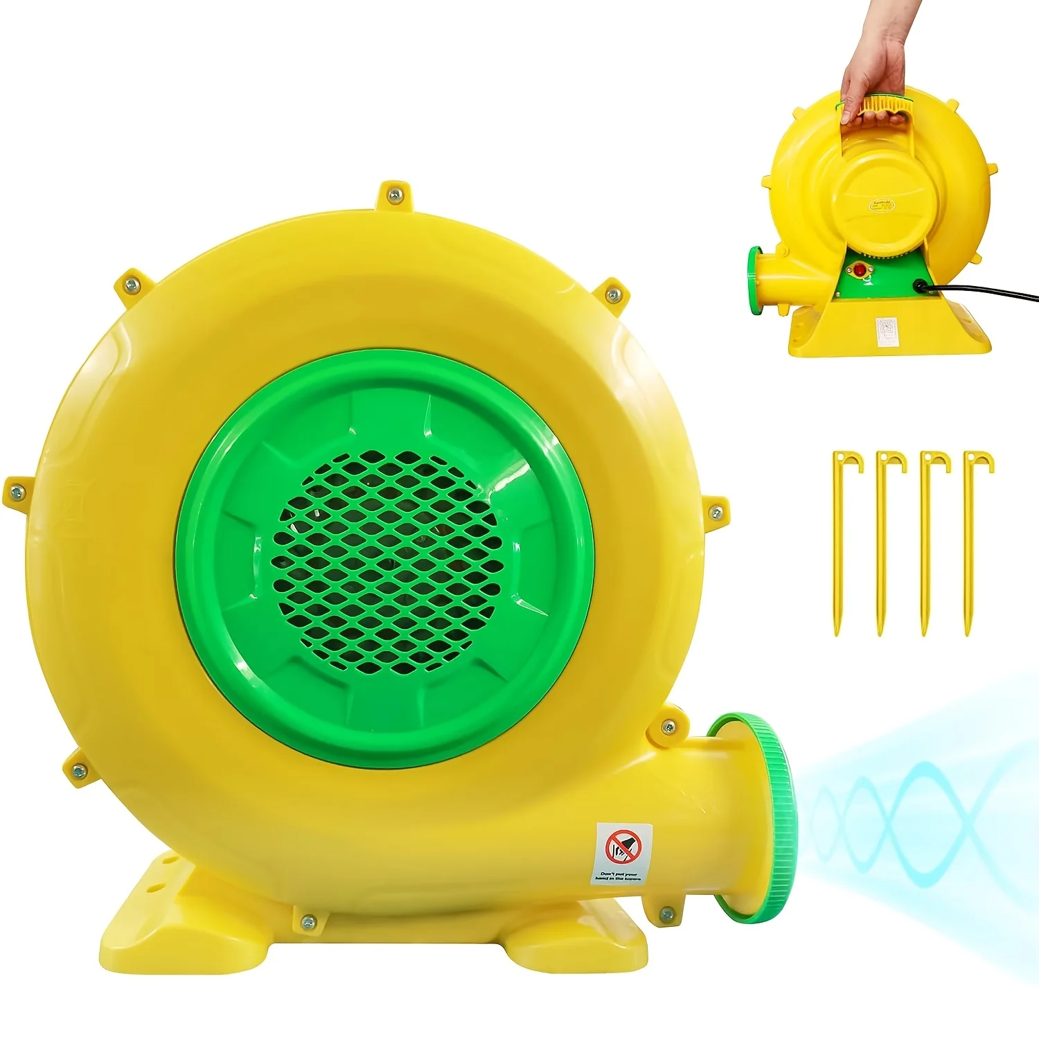 750W/950W/1100W High Power Inflatable Blower - Portable Corded Pump for Large Inflatables, Bounce Houses & Water Slides
750W/950W/1100W High Power Inflatable Blower - Portable Corded Pump for Large Inflatables, Bounce Houses & Water Slides