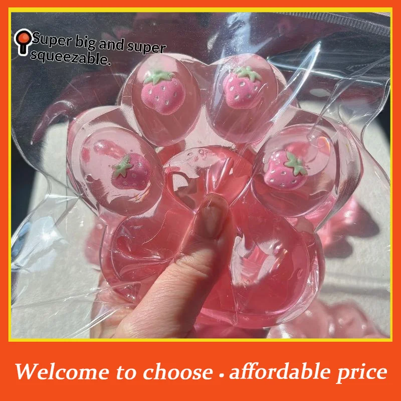 ^Cute Paw Sequins Maltose Pinch Toy Pink Strawberry Paw Squeez Slow Rising Anti-Stress Toy Decompressi Gift Friend
^Cute Paw Sequins Maltose Pinch Toy Pink Strawberry Paw Squeez Slow Rising Anti-Stress Toy Decompressi Gift Friend