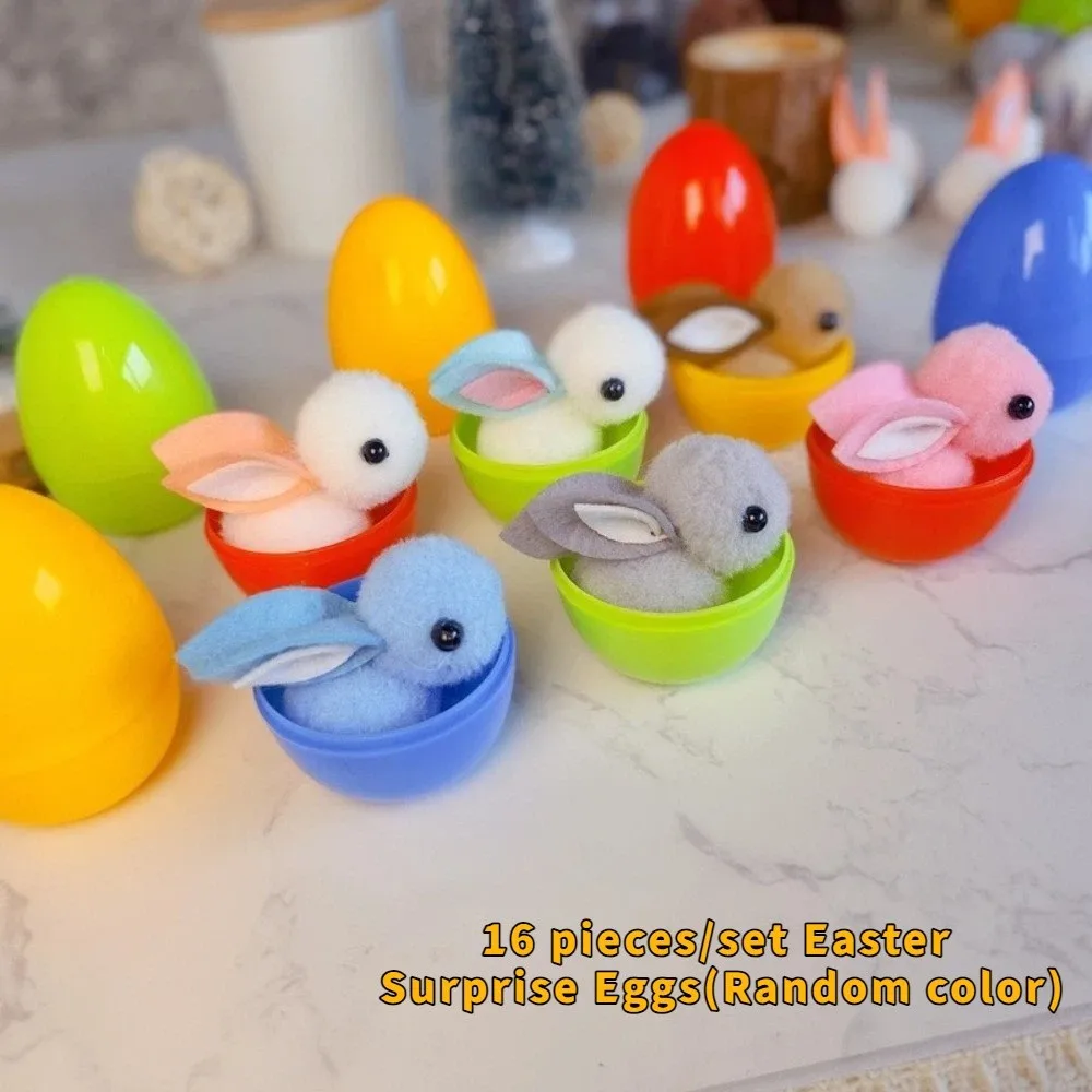 16PCS Colorful Easter Surprise Eggs Happy Easter Cartoon Easter Rabbit Eggs Decorative with Bunny Colorful Plastic Eggs
16PCS Colorful Easter Surprise Eggs Happy Easter Cartoon Easter Rabbit Eggs Decorative with Bunny Colorful Plastic Eggs