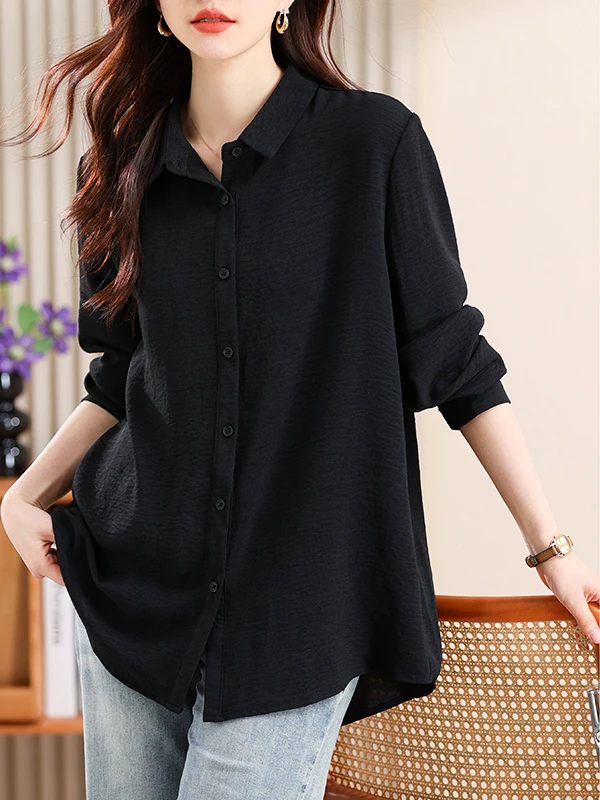 Женский свободный длинный шифоновый топ размера плюс в Корейском стиле для похудения, универсальная осенняя модная повседневная одежда
Женский свободный длинный шифоновый топ размера плюс в Корейском стиле для похудения, универсальная осенняя модная повседневная одежда