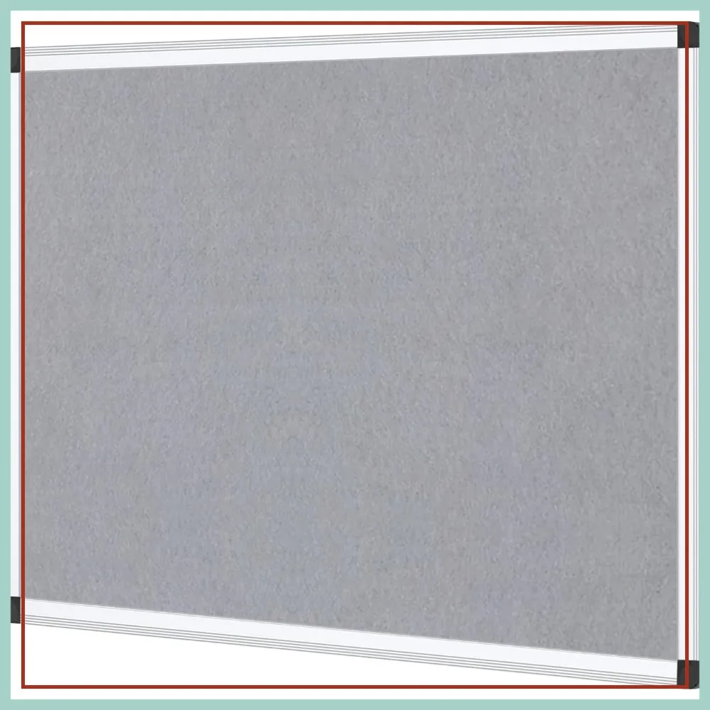 Felt Notice Board 48x36 Inches, Silver Aluminium Frame, Gray Surface
Felt Notice Board 48x36 Inches, Silver Aluminium Frame, Gray Surface