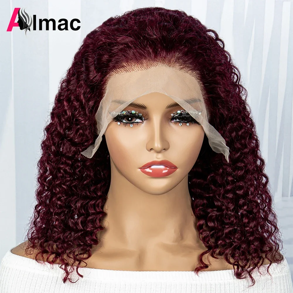 99J Color Water Wave Human Hair Wigs For Women Short Style Bob Wig 13x4 Lace Transparent Lace Frontal Wig 180% Density Remy 
99J Color Water Wave Human Hair Wigs For Women Short Style Bob Wig 13x4 Lace Transparent Lace Frontal Wig 180% Density Remy