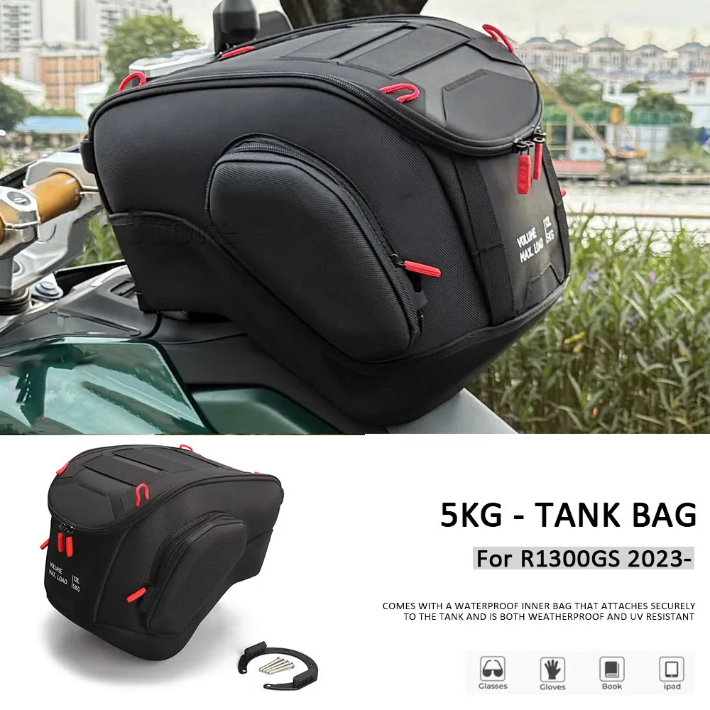 2023 2024 2025 For BMW R1300GS r1300gs R 1300GS R 1300 GS Motorcycle 12L Tank Bag Luggage Waterproof Backpack Bracket Kit Black 
2023 2024 2025 For BMW R1300GS r1300gs R 1300GS R 1300 GS Motorcycle 12L Tank Bag Luggage Waterproof Backpack Bracket Kit Black